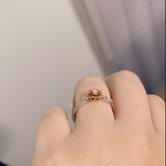 Enchanted Disney Belle Rose Ring - Picture 16 of 16